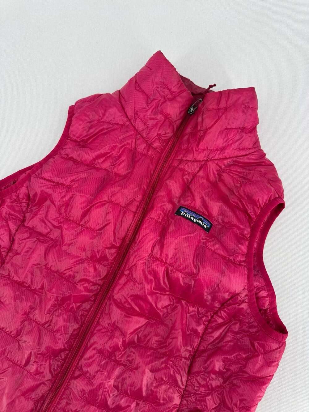 Patagonia Nano Puff Vest Size M Pink Quilted Full Zip Outerwear
